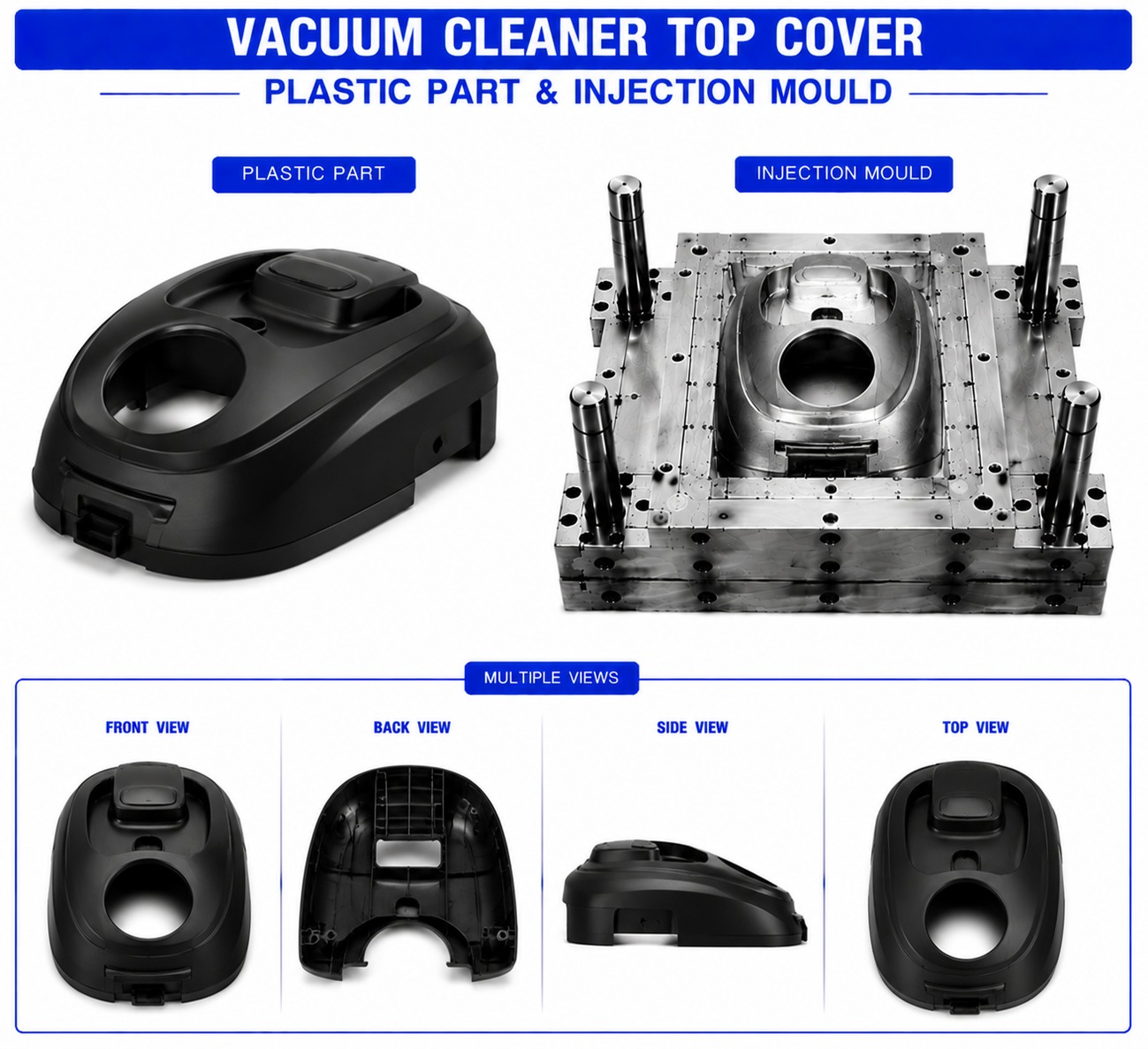 Vacuum Cleaner Plastic Top Cover